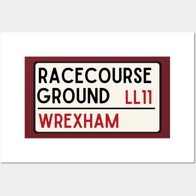 Wrexham, The Racecourse Ground Wall Art by Teessential